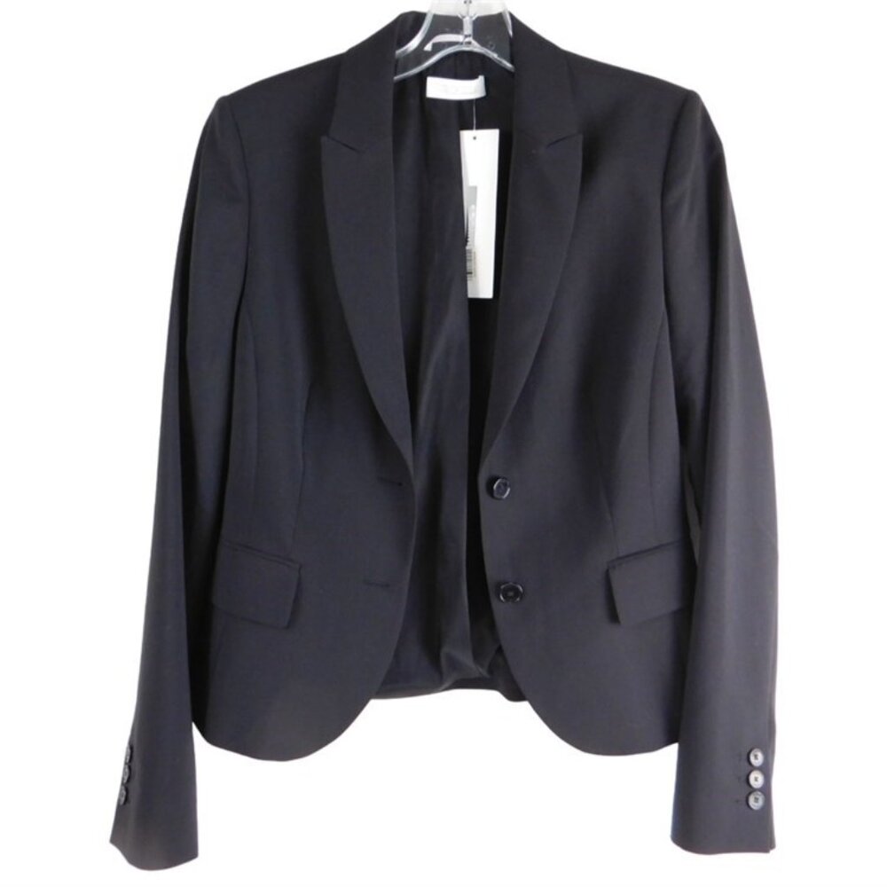 St. Emile Designer NWT Women's Black Virgin Wool BETTY Jacket/Blazer, Size 6